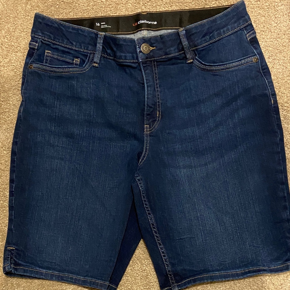 Liz Claiborne Deep Indigo Jean Shorts